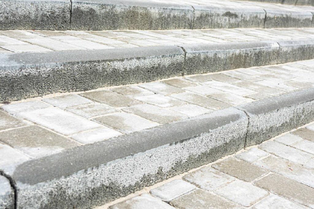 schody z kostki brukowej wzory 